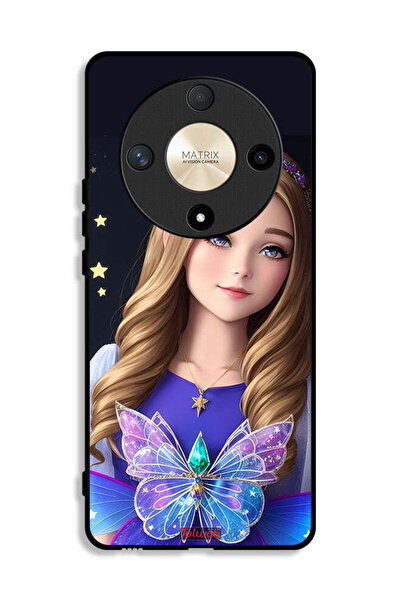 Tolwak Honor X9b Protective Case Cover Cute Butterfly Girl