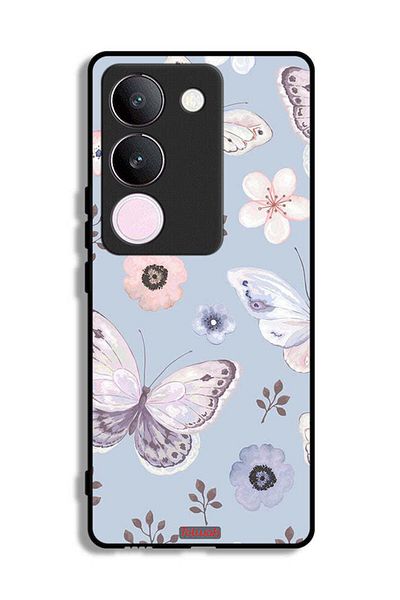 Tolwak vivo V29 Protective Case Cover Butterflies And Flowers