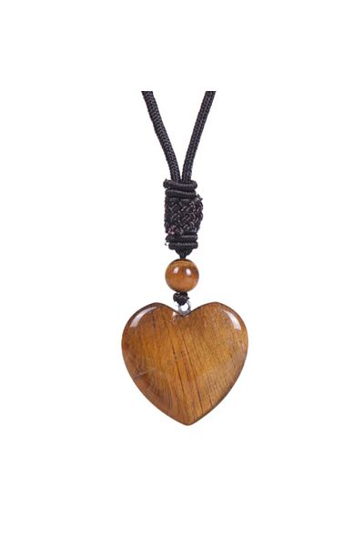 OEM TIGER EYE CRYSTAL HEART PENDANT | BALANCING EXTREME ENERGIES