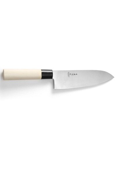 HENDI Nóż japoński SANTOKU z drewnianą rączką 165 mm- 845035