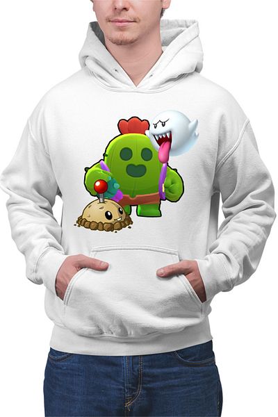 OEM Men's Hoodie Brawl Stars Shooter Arena Hero Mario Ghost Plants