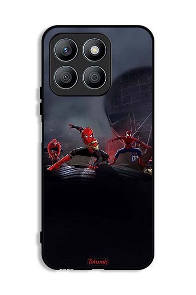 Tolwak غطاء حماية لهاتف Honor X8b بتصميم ثلاث عناكب