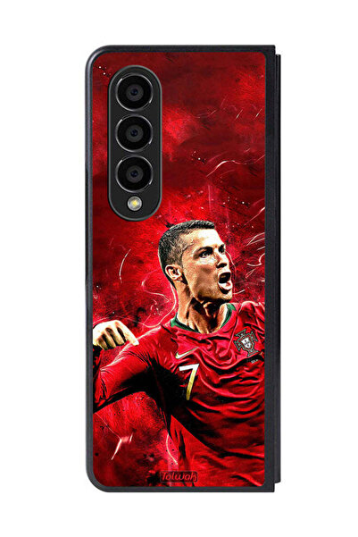 Tolwak غطاء حماية لهاتف سامسونج جالاكسي زد فولد 4 كريستيانو رونالدو