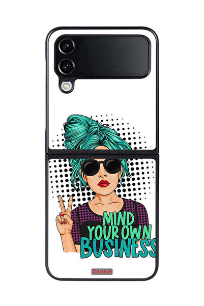 Tolwak غطاء حماية لهاتف Samsung Galaxy Z Flip 4 - اهتم بشؤونك الخاصة