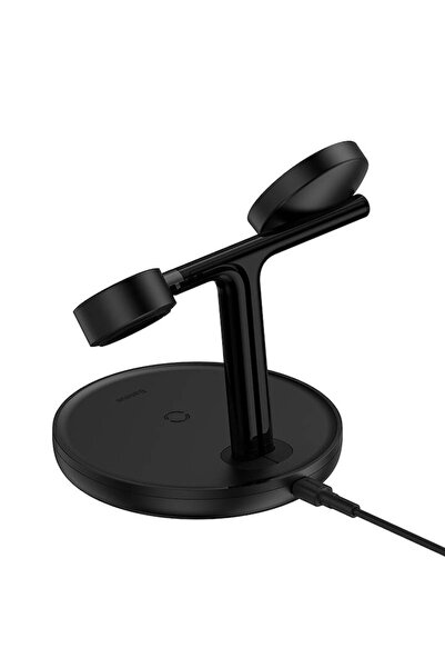 Baseus Suport de încărcare magnetică 3-în-1 Swan 20W, negru