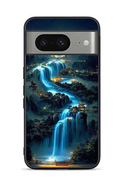 Tolwak غطاء حماية لهاتف Google Pixel 8 بتصميم شلال فني