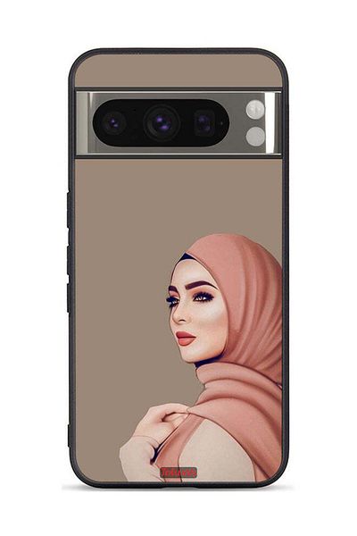 Tolwak Google Pixel 8 Pro Protective Case Cover Beautiful Hijab Girl