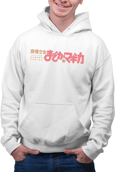 OEM Madoka Magica Logo Magic Super Powers School Men's Hoodie