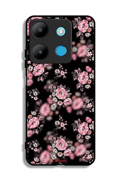 Tolwak Infinix Smart 7 Protective Case Cover Portrait Flowers Pattern