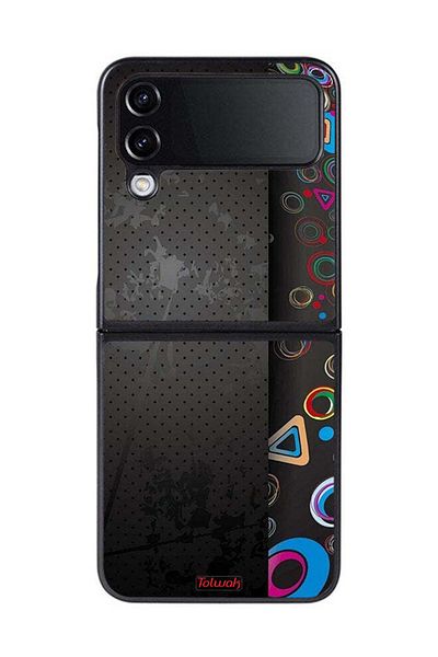 Tolwak Samsung Galaxy Z Flip 4 Protective Case Cover Pattern