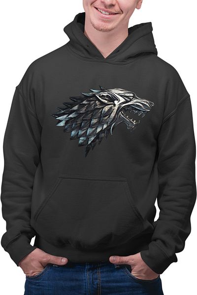 OEM Hanorac Barbati Game of Thrones Wolf Head Banner Tribute