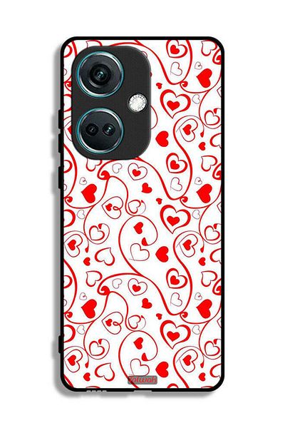 Tolwak OnePlus Nord CE3 Protective Case Cover Hearts Pattern