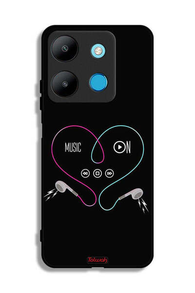 Tolwak غطاء حماية لهاتف Infinix Smart 7 مع خاصية تشغيل الموسيقى