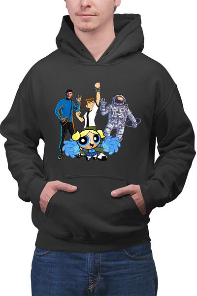 OEM Men's Hoodie Ben10 NASA Astronaut Star Trek Bubble