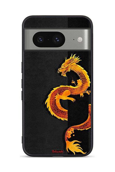 Tolwak Google Pixel 8 Protective Case Cover Dragon Art