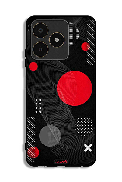 Tolwak غطاء حماية لهاتف Realme C53 بنمط دائري ومتقاطع
