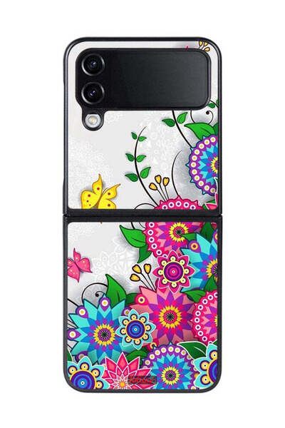 Tolwak غطاء حماية لهاتف سامسونج جالاكسي زد فليب 4 بنقشة زهور ماندالا