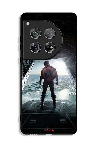 Tolwak OnePlus 12 Protective Case Cover Portrait Display Captain America