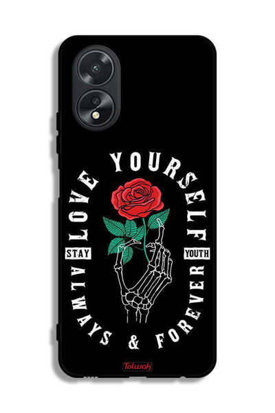 Tolwak غطاء حماية لهاتف Oppo A38 - أحب نفسك دائمًا