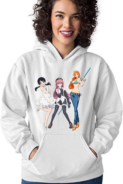 OEM Women's Hoodie Trinity Seven One Piece Nami Anime Waifu
