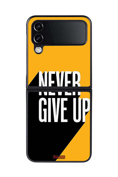 Tolwak غطاء حماية لهاتف Samsung Galaxy Z Flip 4 لا تستسلم أبدًا