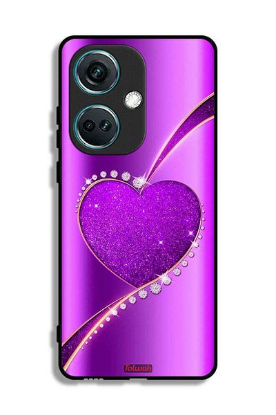 Tolwak OnePlus Nord CE3 Protective Case Cover Glitter Heart