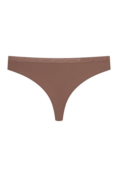 Bloovii Women's Thong Panties Smooth Fabric & Elastic Band with Logo | Lacteem