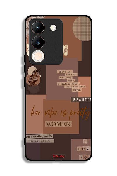 Tolwak vivo V29e Protective Case Cover Adventurer Women