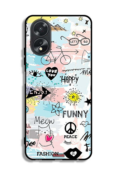 Tolwak غطاء حماية لهاتف Oppo A38 - أحبك - علامات