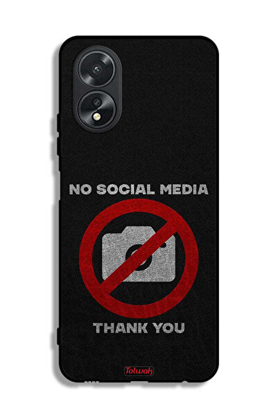 Tolwak غطاء حماية لهاتف Oppo A38 لا يسمح بوسائل التواصل الاجتماعي، شكرًا لك