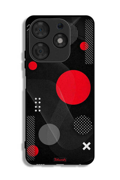 Tolwak غطاء حماية لهاتف تكنو سبارك 10 برو بنمط دائري ومتقاطع