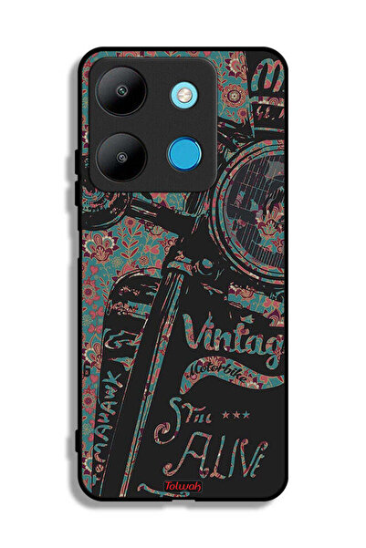 Tolwak غطاء حماية لهاتف Infinix Smart 7 بتصميم دراجة نارية كلاسيكية