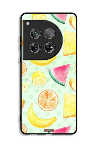 Tolwak غطاء حماية لهاتف OnePlus 12 بتصميم فن الألوان المائية والفواكه