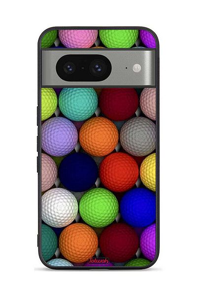 Tolwak Google Pixel 8 Protective Case Cover Balls Abstract Art