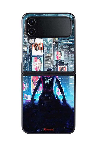 Tolwak Samsung Galaxy Z Flip 4 Protective Case Cover Spider Man