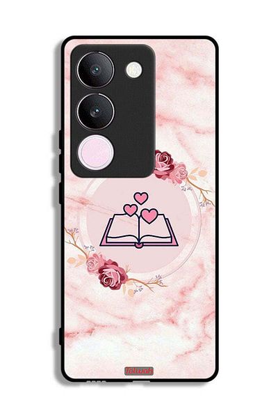 Tolwak vivo S17 Protective Case Cover Three Hearts On Book Artwork