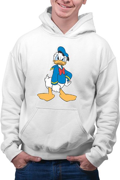 OEM Men's Hoodie Donald Duck Angry Cartoon Animals Passion