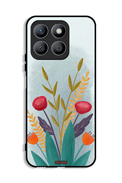Tolwak غطاء حماية لهاتف Honor X8b برسومات نباتية