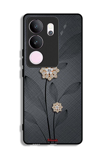 Tolwak غطاء حماية فيفو V29 برو بتصميم زهور ماسية