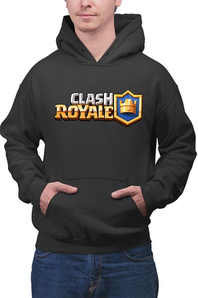 OEM Men's Hoodie Clash Royale Logo Multiplayer Platform Cannon Team