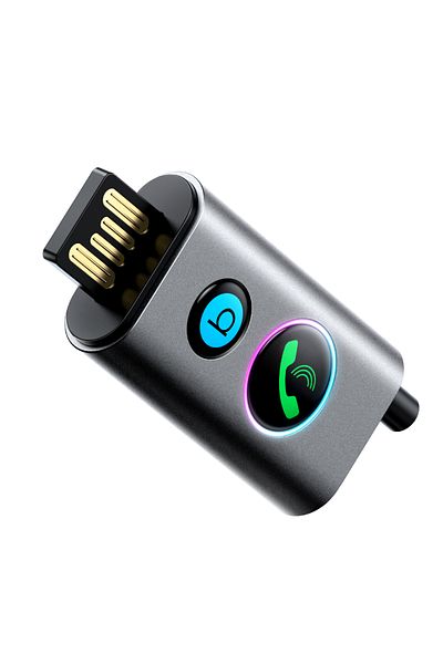 Joyroom Samochodowy bezprzewodowy odbiornik nadajnik Audio USB AUX TF Card JR-CB7 szary