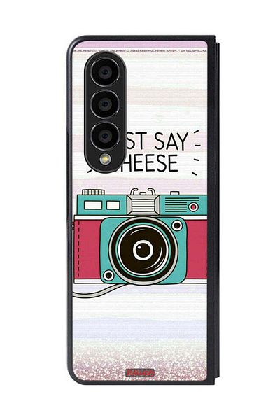 Tolwak Samsung Galaxy Z Fold 4 Protective Case Cover Just Say Cheese