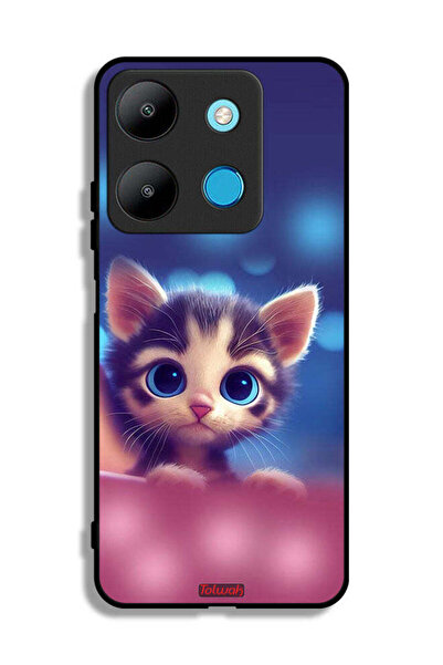 Tolwak غطاء حماية لجهاز Infinix Smart 7 بتصميم قطة صغيرة