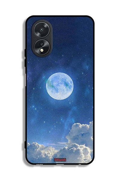 Tolwak Oppo A38 Protective Case Cover Moon Clouds