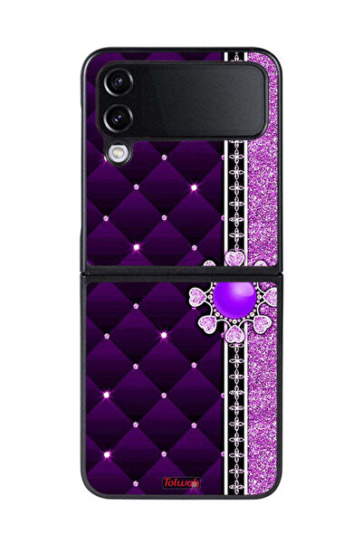 Tolwak غطاء حماية لهاتف سامسونج جالاكسي زد فليب 4 بقلوب لامعة