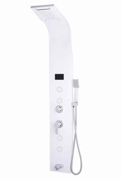 Trendy's Душ панел TRENDY'S, с хидромасаж от неръждаема стомана, 5 функции, д...