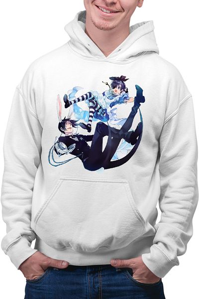 OEM Men's Hoodie Black Butler Sebastian Wonderland Dream