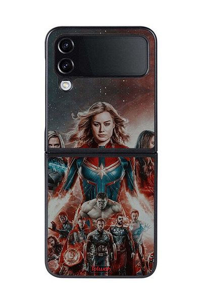 Tolwak Samsung Galaxy Z Flip 4 Protective Case Cover Avengers