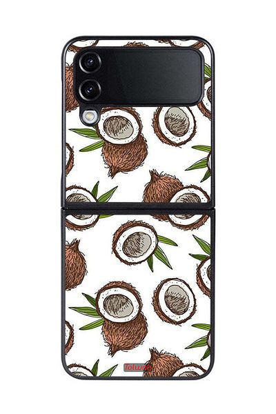 Tolwak Samsung Galaxy Z Flip 4 Protective Case Cover Coconut