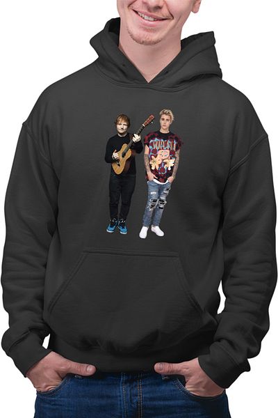 OEM Men's Hoodie Ed Sheeran Justin Bieber Feat Duo
